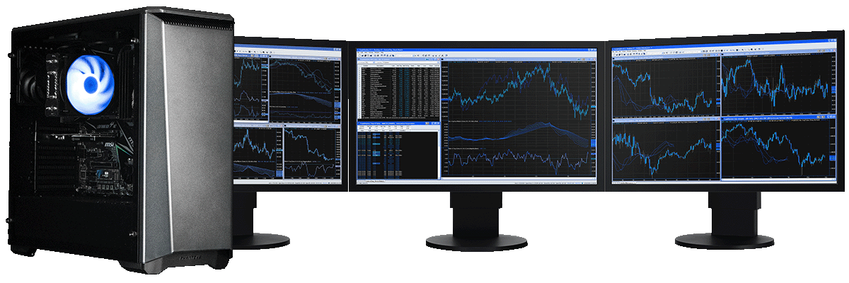 3 monitor trading computer setup