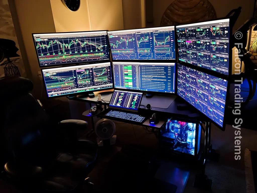 day trading computer and trading monitor setup