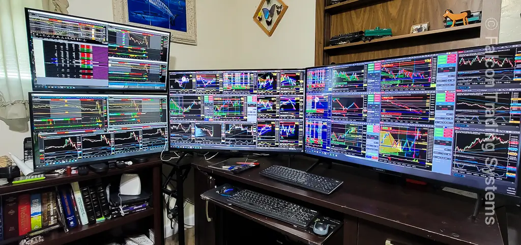 trading computers can drive trading monitors of all sizes with the right video card