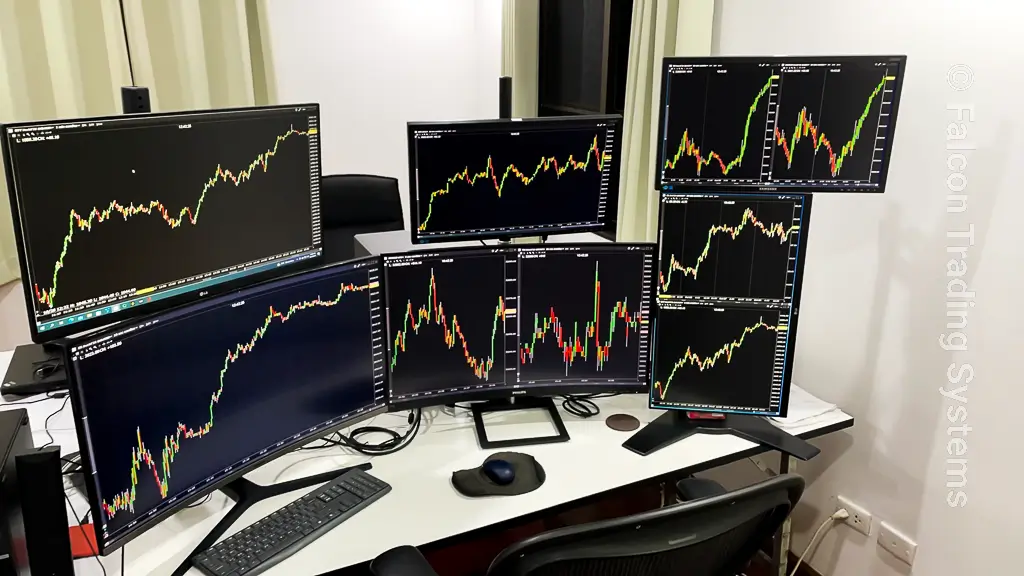 a stock trading pc can drive trading monitors of all sizes with the right video card